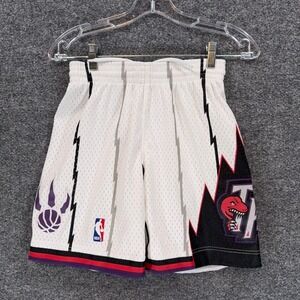 Toronto Raptors Shorts Kids Boys Small Mitchell & Ness Hardwood Classics NBA